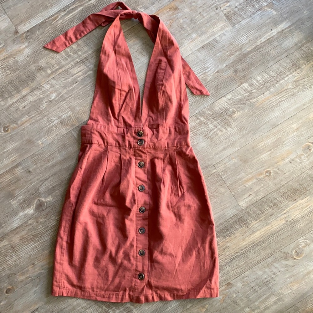 F21 halter mini dress